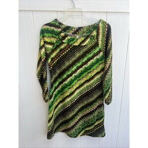24seven Comfort Apparel Women's Dress Sz Small Colorful Acrylic Sheath